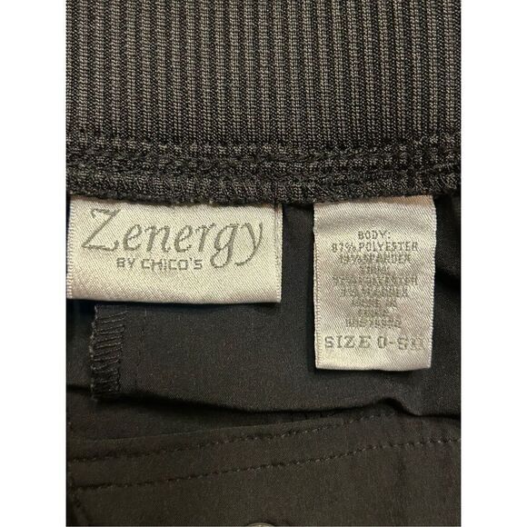 Zenergy by Chico’s Zipper-Pocket Jogger Pants Black Size XS Short (0175) - Picture 9 of 9